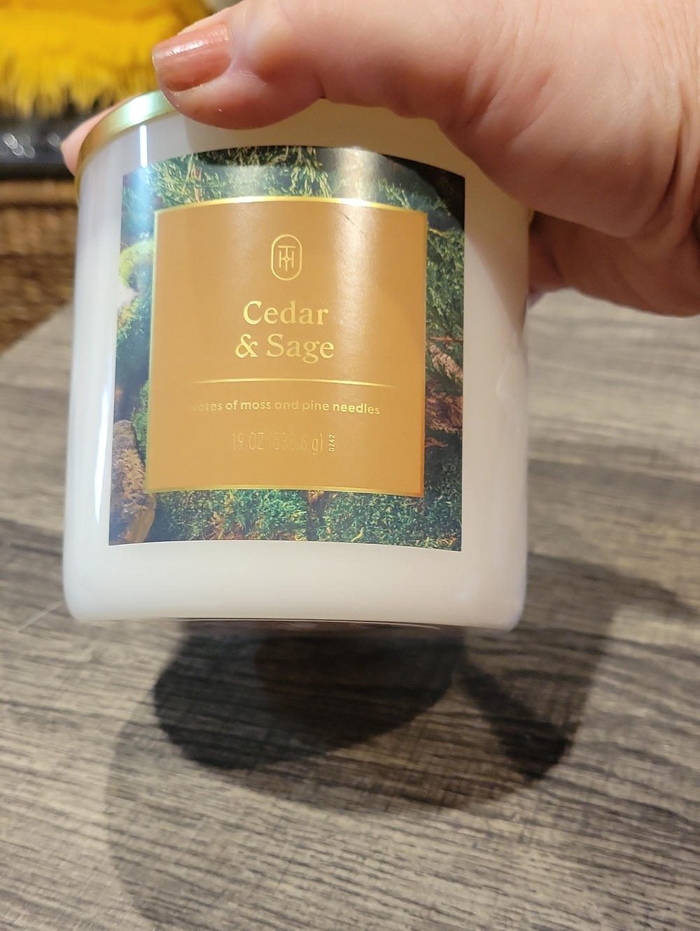 3 Wick Threshold Cedar & Sage Jar Candle,New